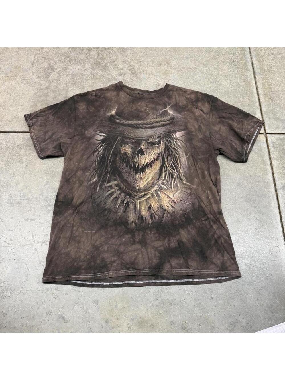 vintage scarecrow brown nature animal the mountain shirt size large